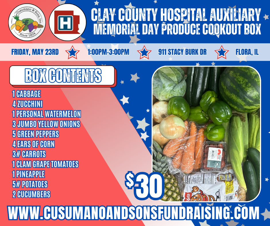 FLORA-CLAY COUNTY AUXILIARY MEMORIAL DAY COOKOUT BOX