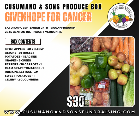 MOUNT VERNON-GIVENHOPE FOR CANCER 09/27/25 PICK-UP