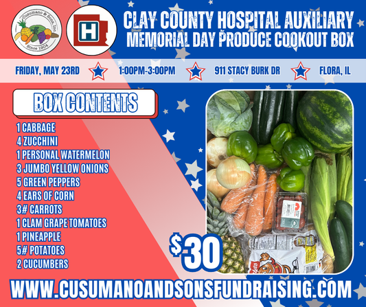FLORA-CLAY COUNTY AUXILIARY MEMORIAL DAY COOKOUT BOX