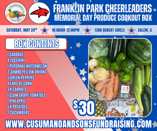 SALEM-FRANKLIN PARK CHEERLEADERS MEMORIAL DAY COOKOUT BOX