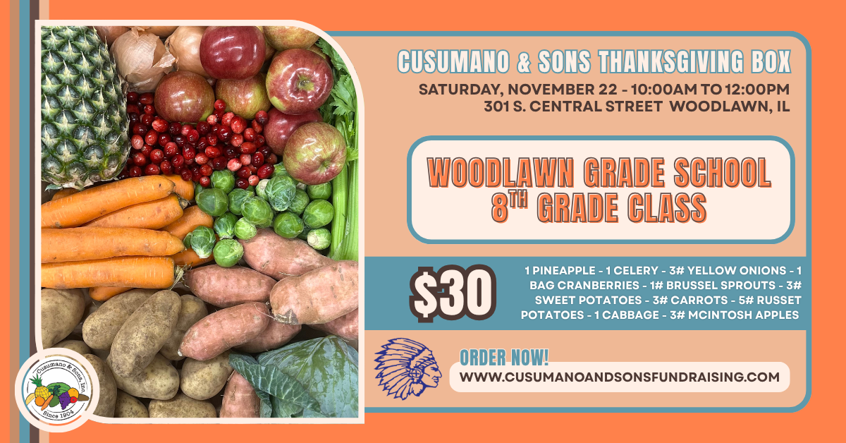 WOODLAWN - Woodlawn Grade School 8th Grade Class Thanksgiving Produce Box