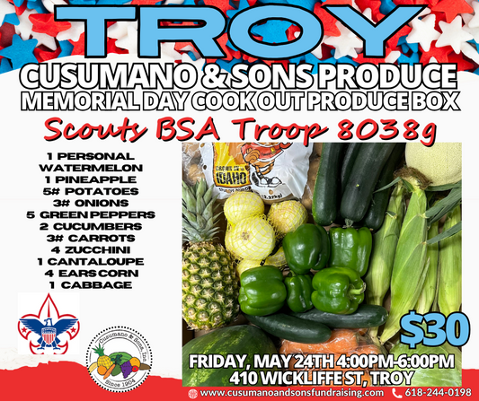 TROY-Scouts BSA Troop 8038g Cook Out Produce Box